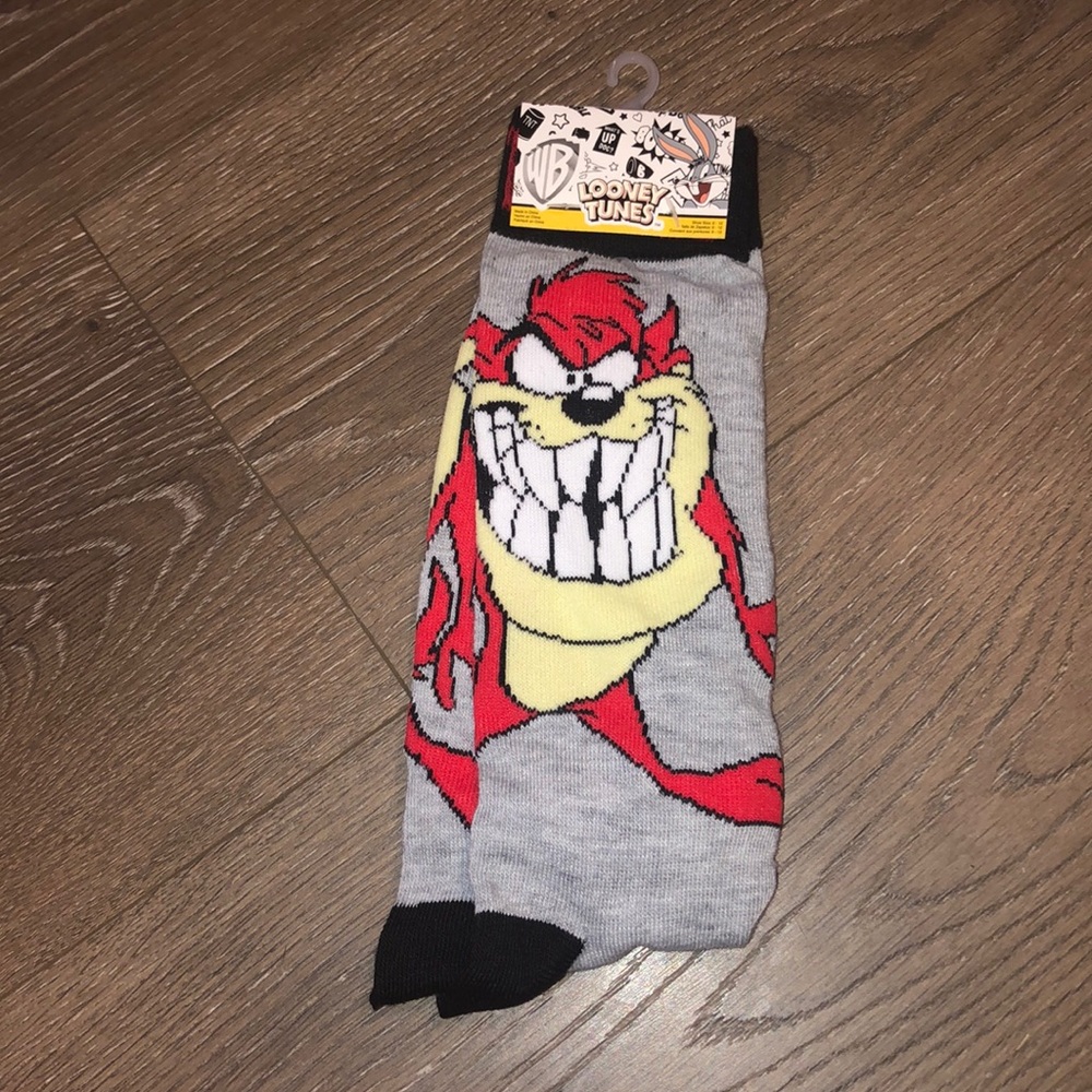 Taz The Tazmanian Devil Socks Looney Tunes NWT
